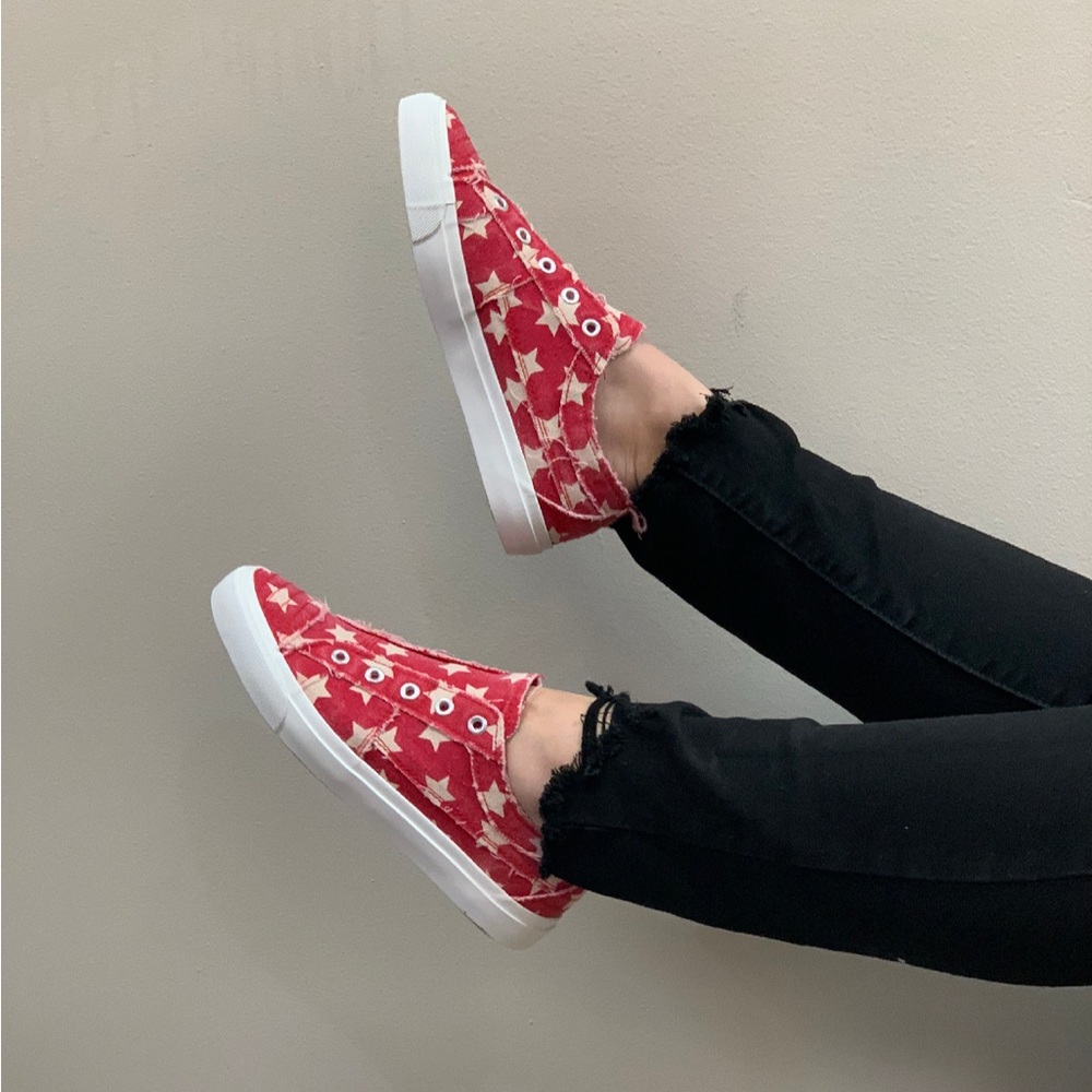 Corkys Babalu Red with Stars Sneaker